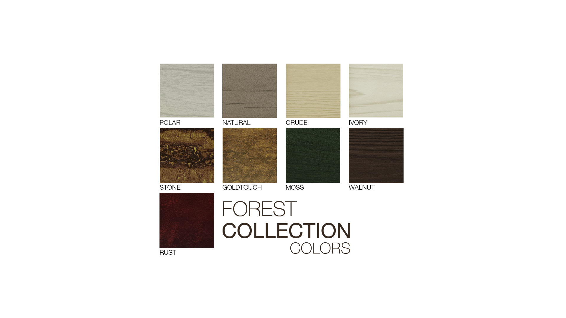 Forest Collection Colors